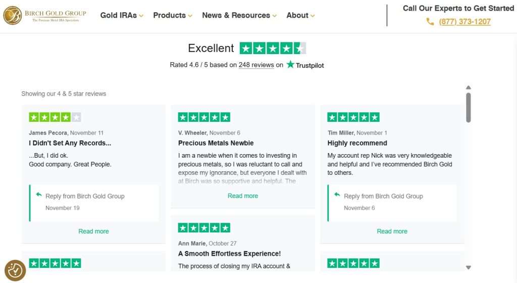 Birch Gold Group Customer Reviews And Reputation Snapshot