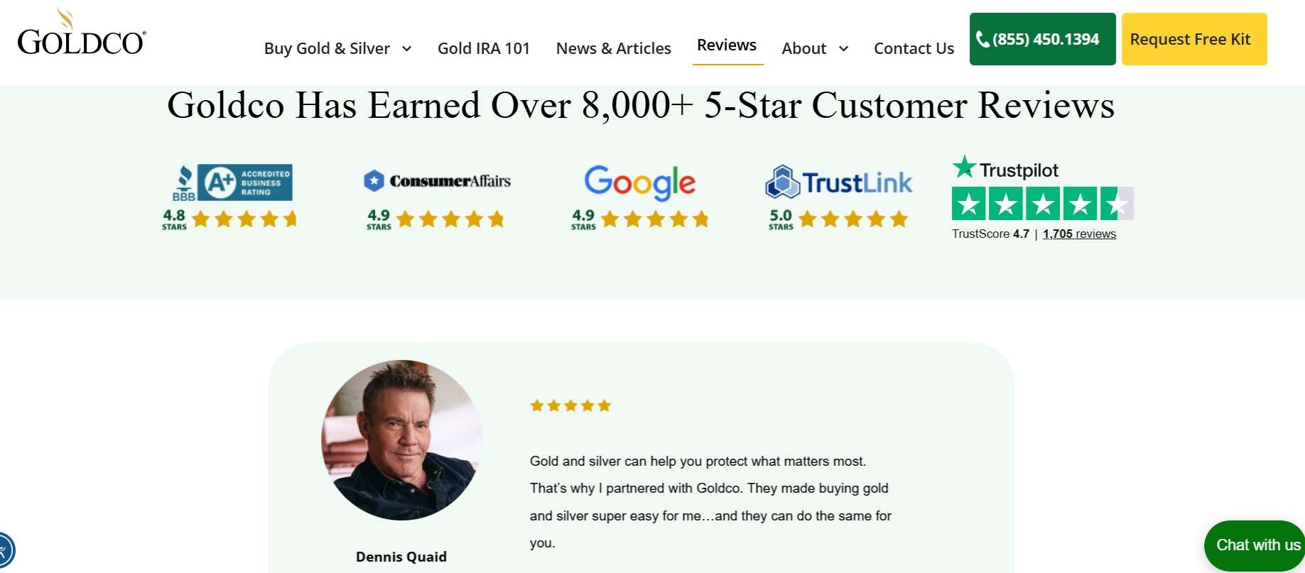 Goldco Customer Reviews